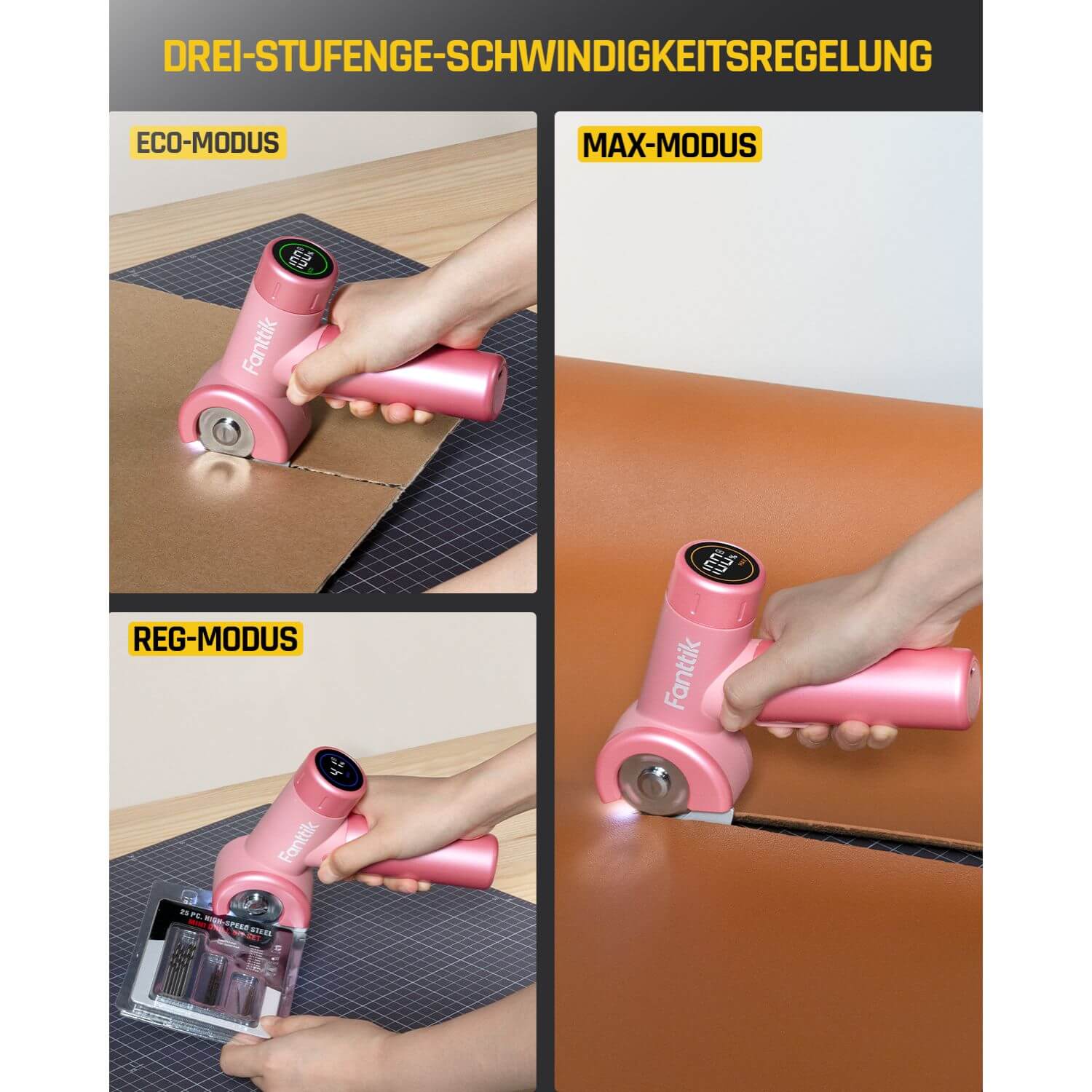 Fanttik C8 Nano Elektrische Schere Rosa - Image 3