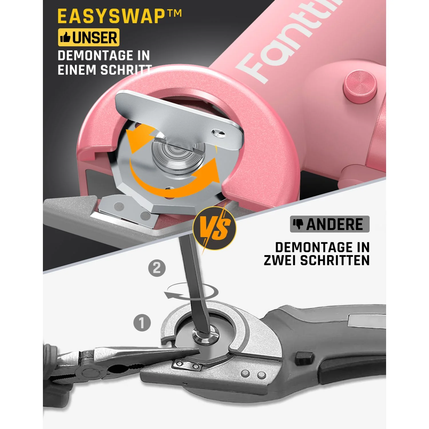 Fanttik C8 Nano Elektrische Schere Rosa - Image 4