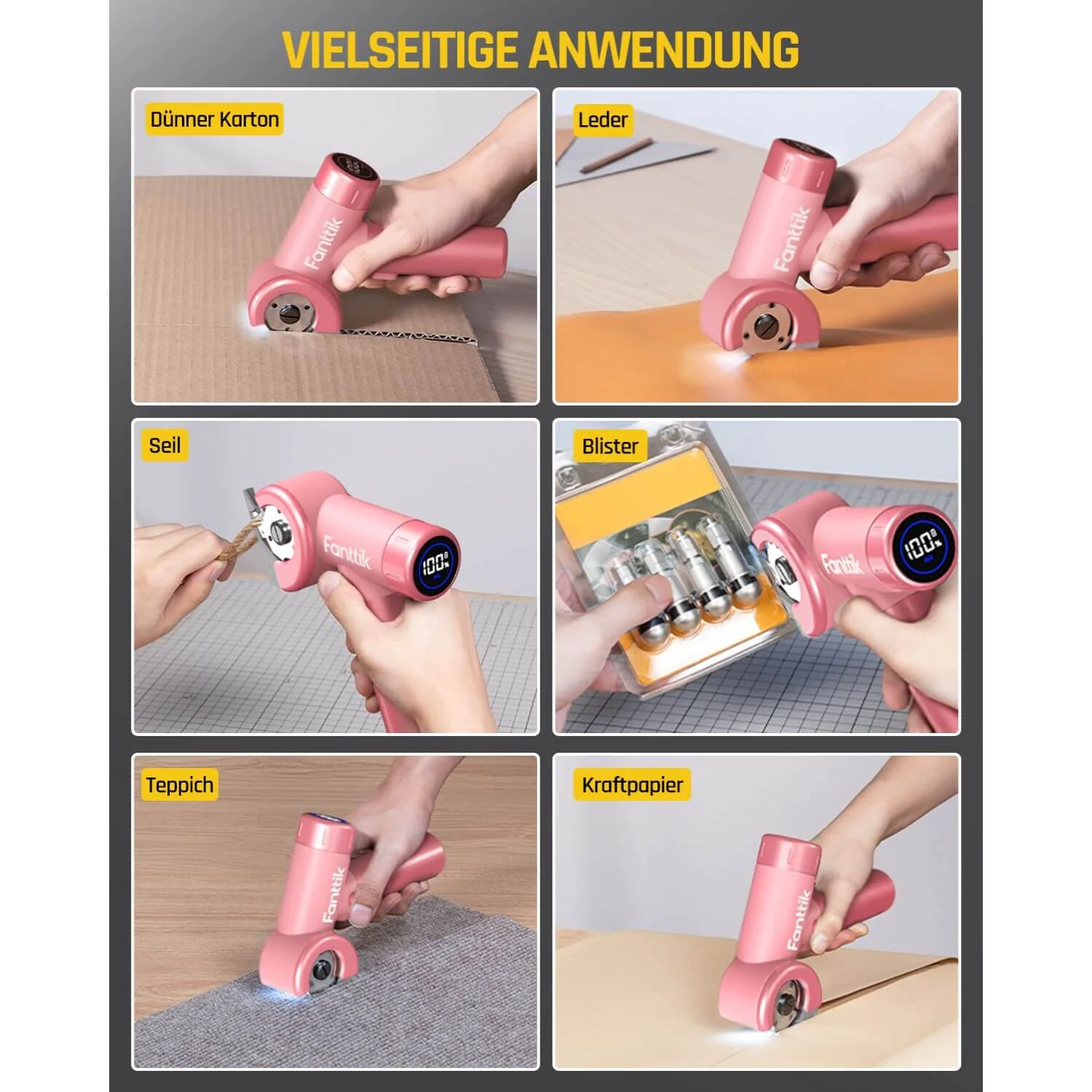 Fanttik C8 Nano Elektrische Schere Rosa - Image 8