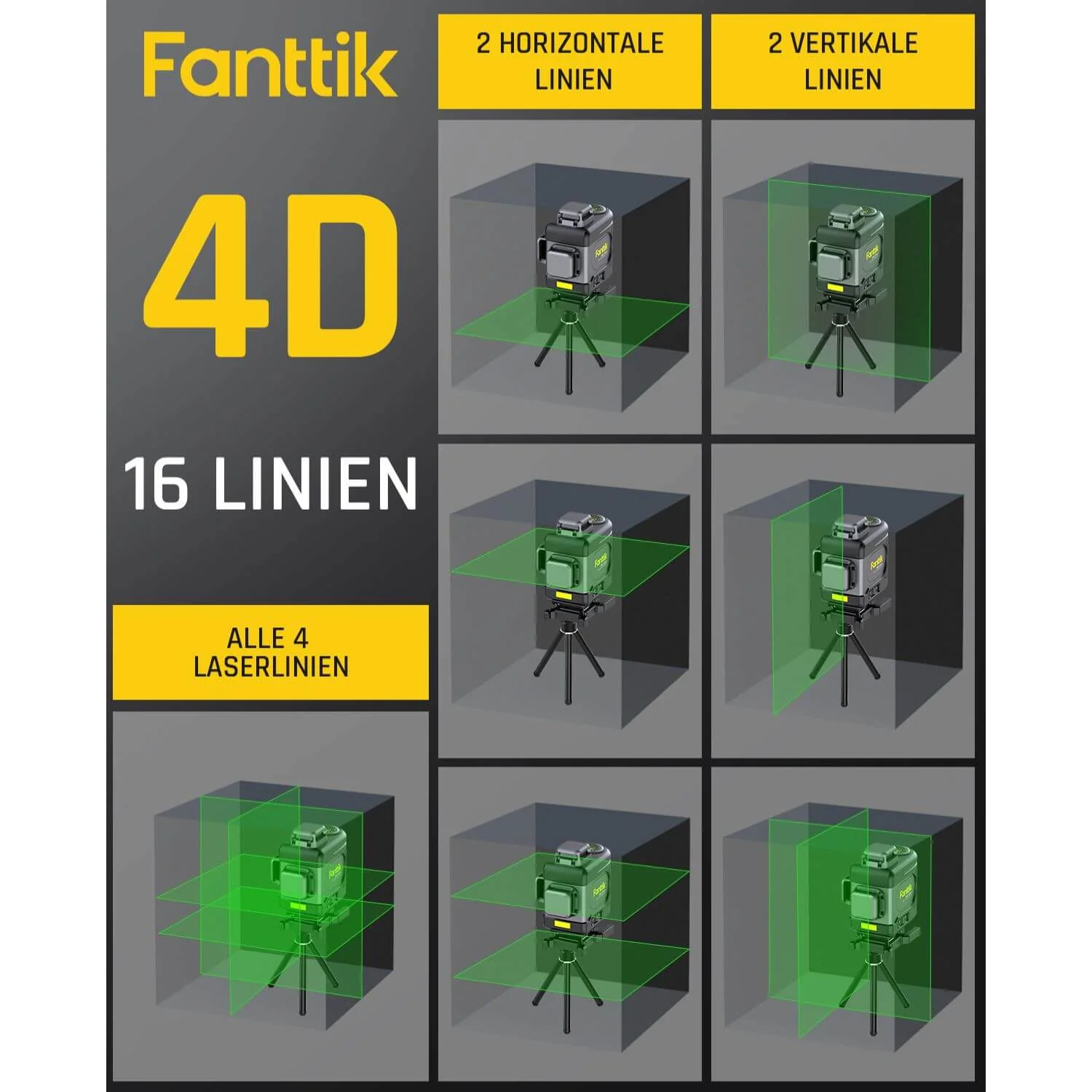 Fanttik D16 Apex Kreuzlinienlaser - Image 3