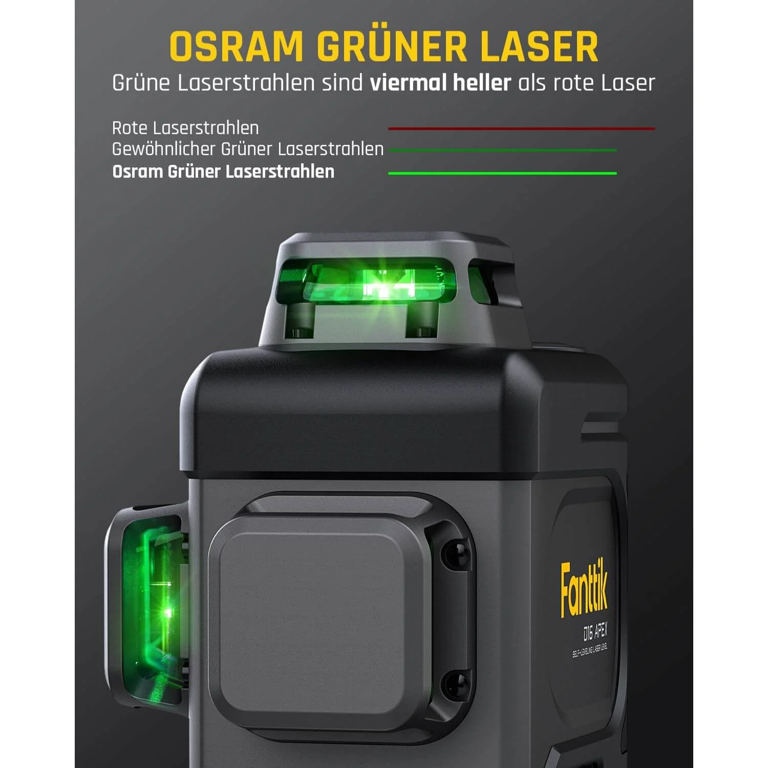 Fanttik D16 Apex Kreuzlinienlaser - Image 5
