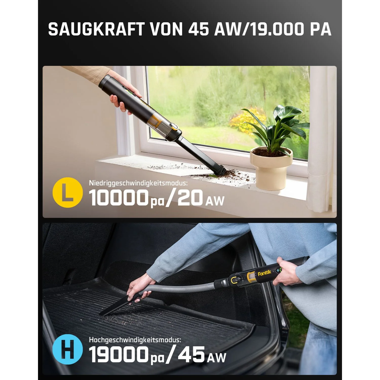 Fanttik Slim V10 Apex Auto&Handstaubsauger - Image 3
