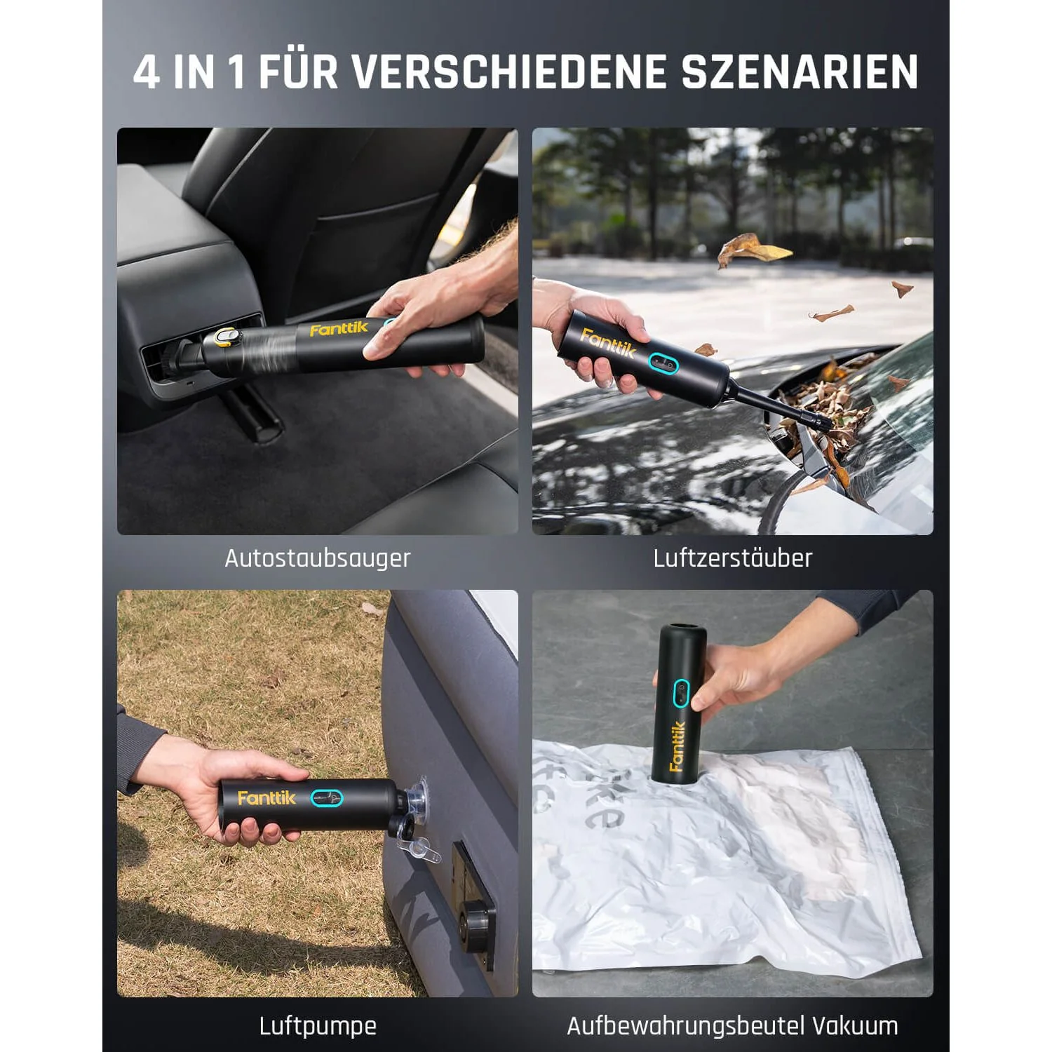 Fanttik Slim V8 Apex Autostaubsauger RobustClean - Image 3