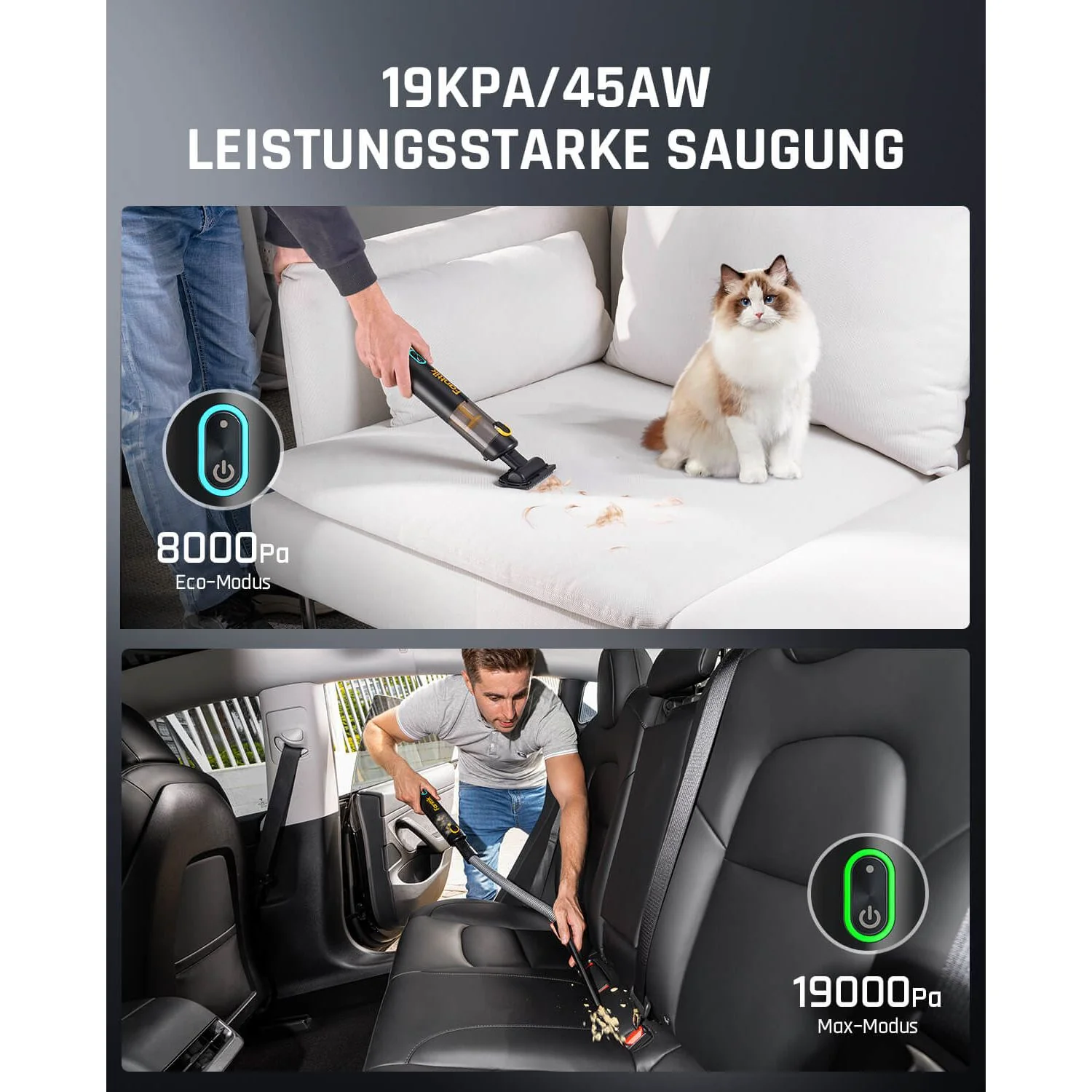 Fanttik Slim V8 Apex Autostaubsauger RobustClean - Image 5