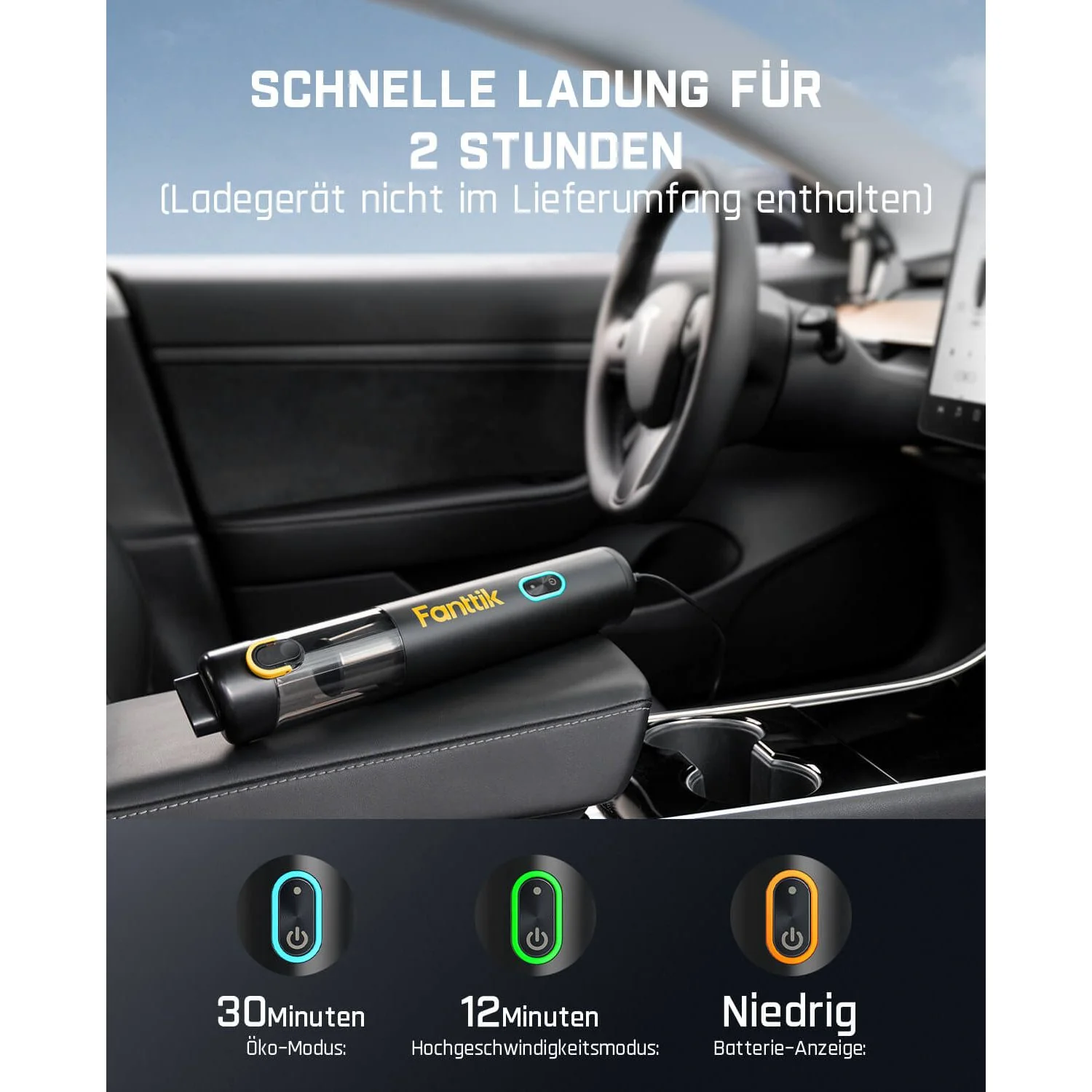 Fanttik Slim V8 Mate Autostaubsauger RobustClean - Image 6