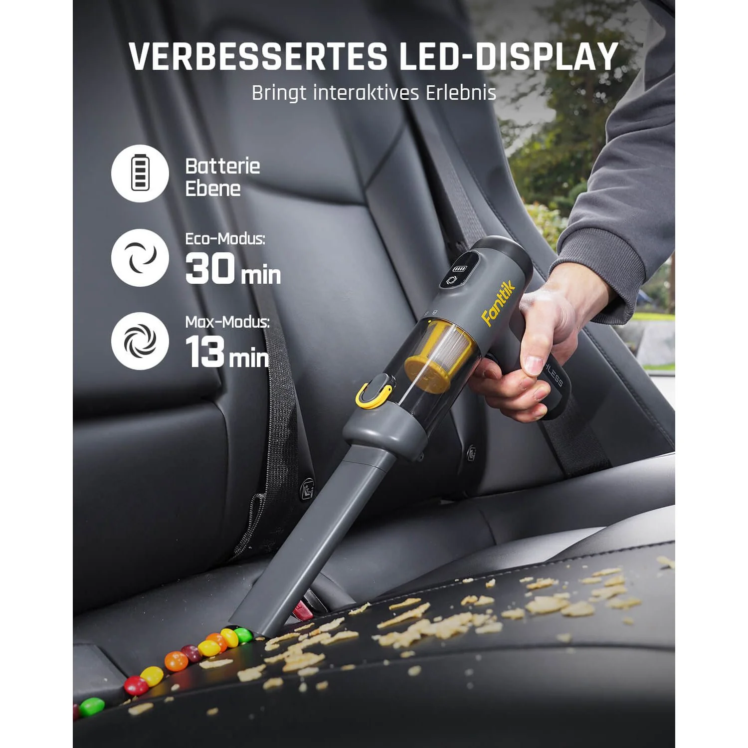 Fanttik Slim V9 Mix Autostaubsauger RobustClean - Image 3