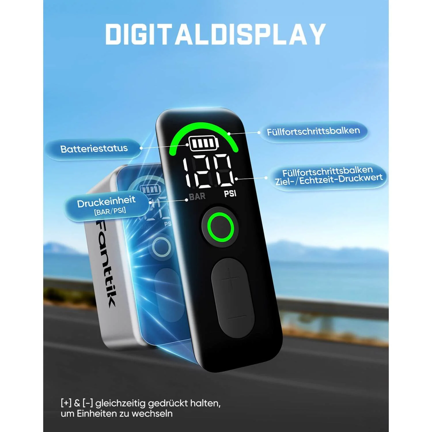 Fanttik X10 Ace Tiny Fahrradpumpe - Image 5