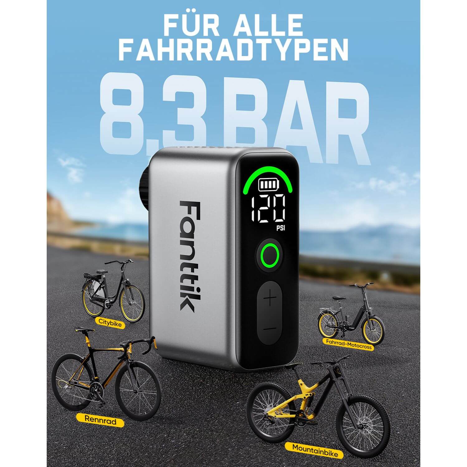 Fanttik X10 Ace Tiny Fahrradpumpe - Image 7