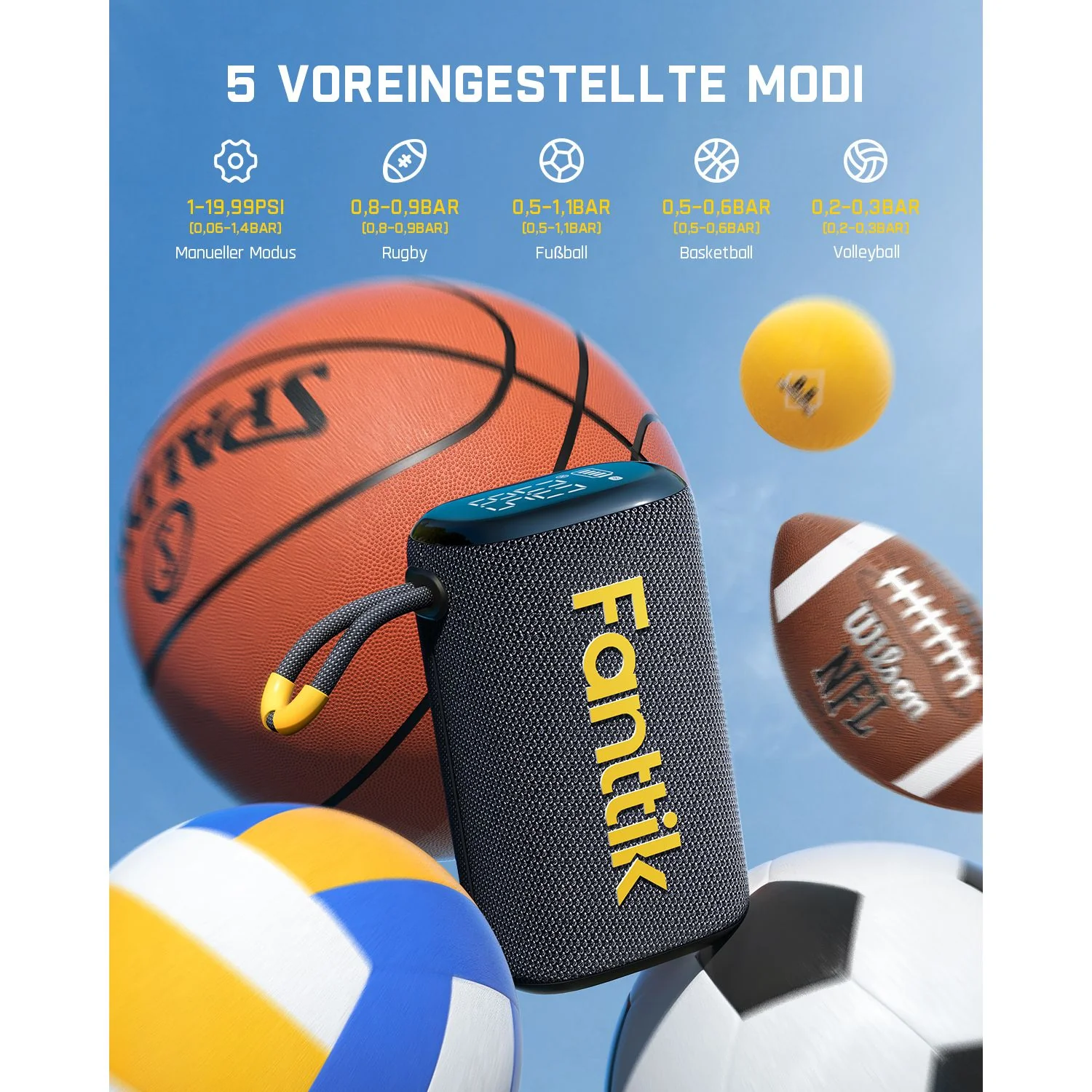 Fanttik X8 Nano Elektrische Ballpumpe - Image 5