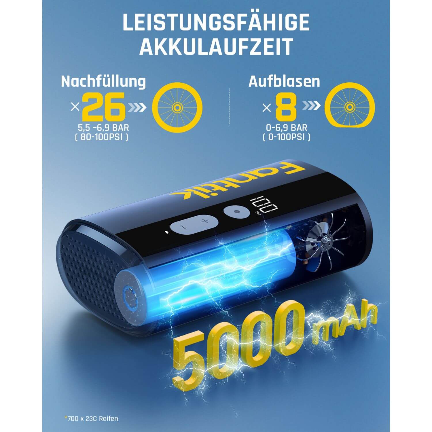 Fanttik X9 ACE Fahrradpumpe - Image 5