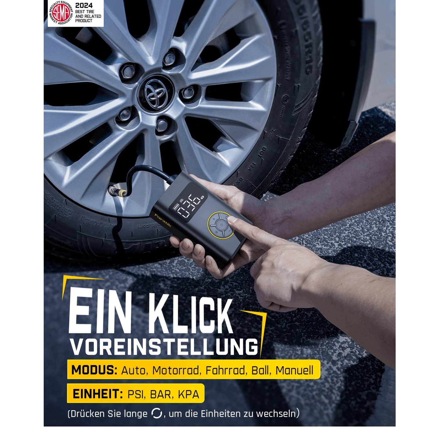 Fanttik X9 Pro Elektronische Luftpumpe - Image 7